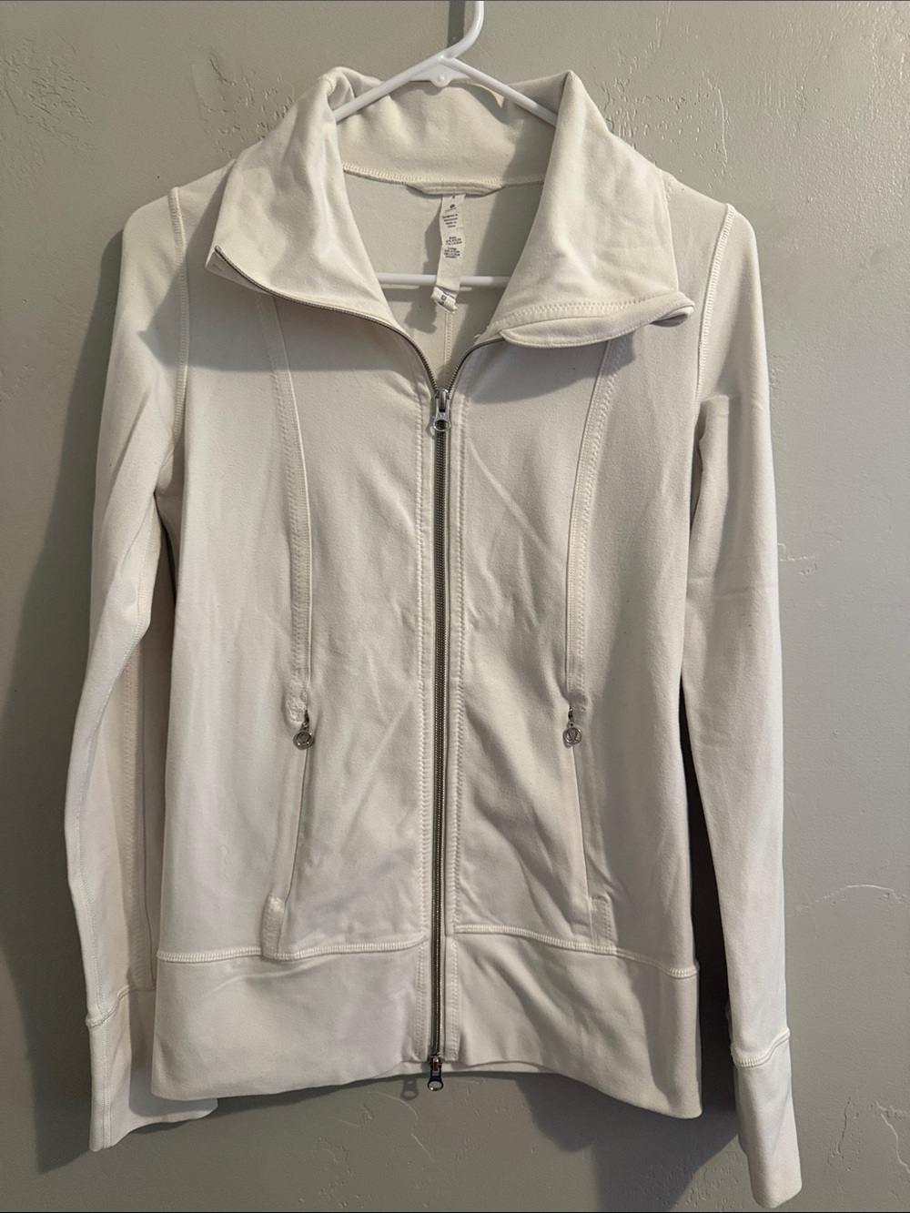 lululemon athletica White Full-Zip Utility Jacket with Stand Collar - Picture 1 of 11